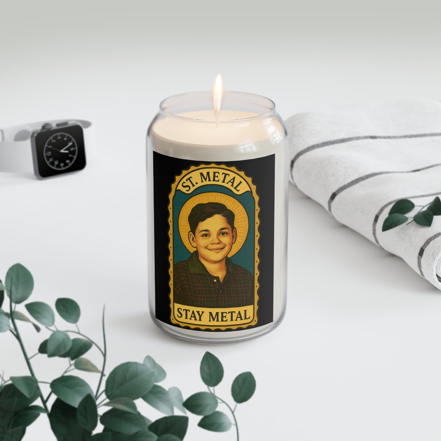 St. Metal – El Santo Niño del Metal Prayer Candle