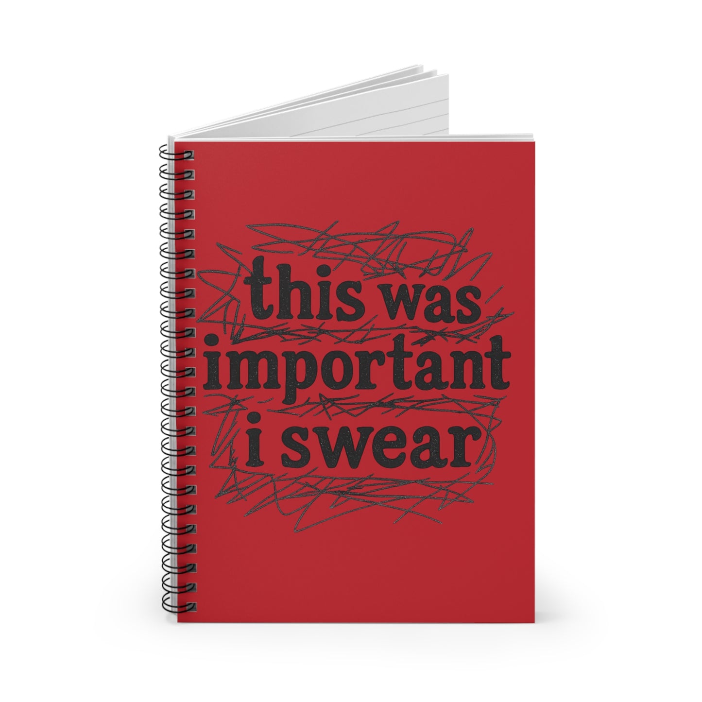 This was important I swear ADHD Notebook