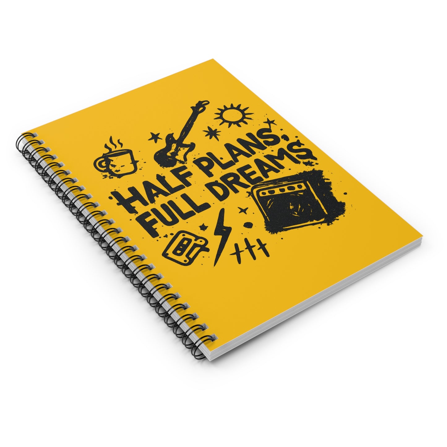 Half plans, full dreams ADHD Notebook
