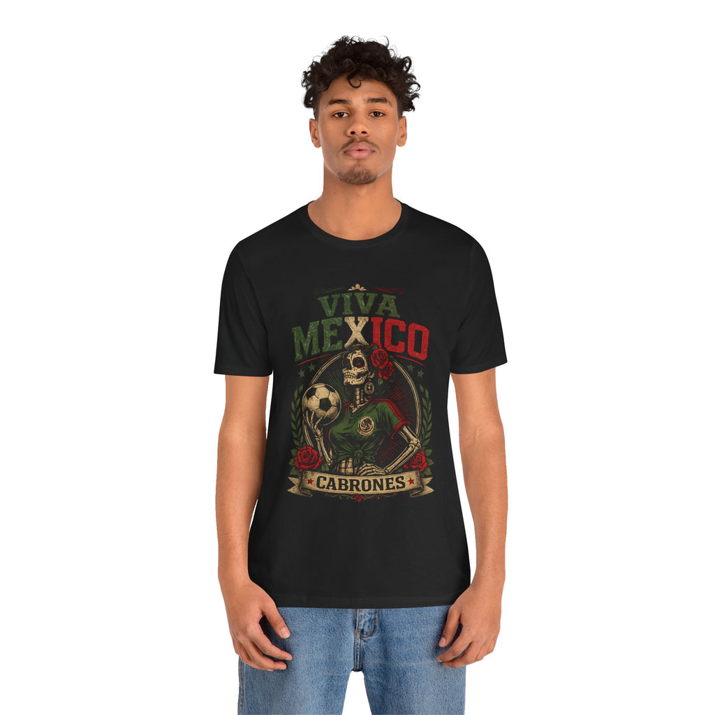 Mexico Catrina Skull T‑Shirt — Day of the Dead Mexican Soccer Tee