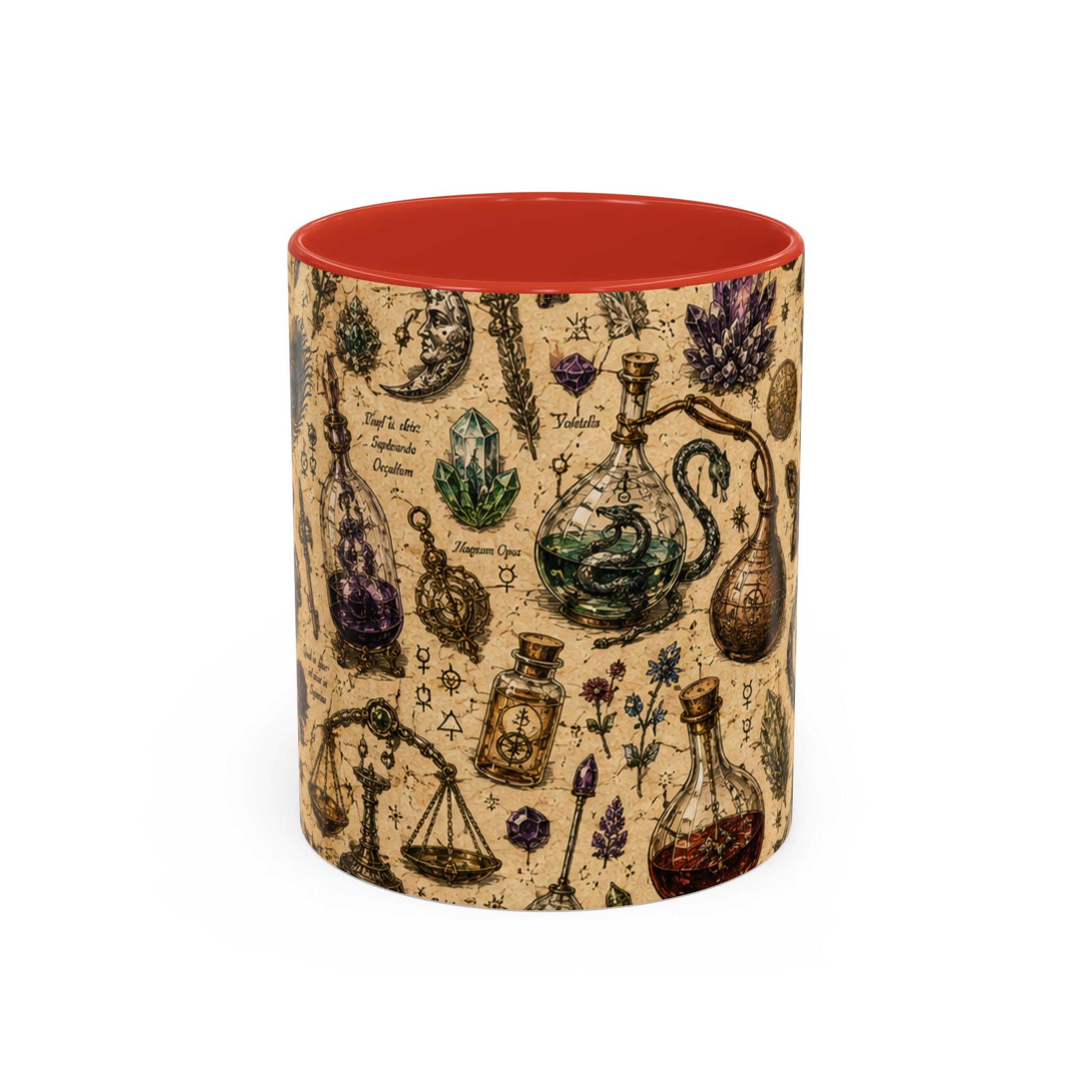 The Alchemist's Cabinet Coffee Mug — Vintage Apothecary Accent Mug (11/15 oz)