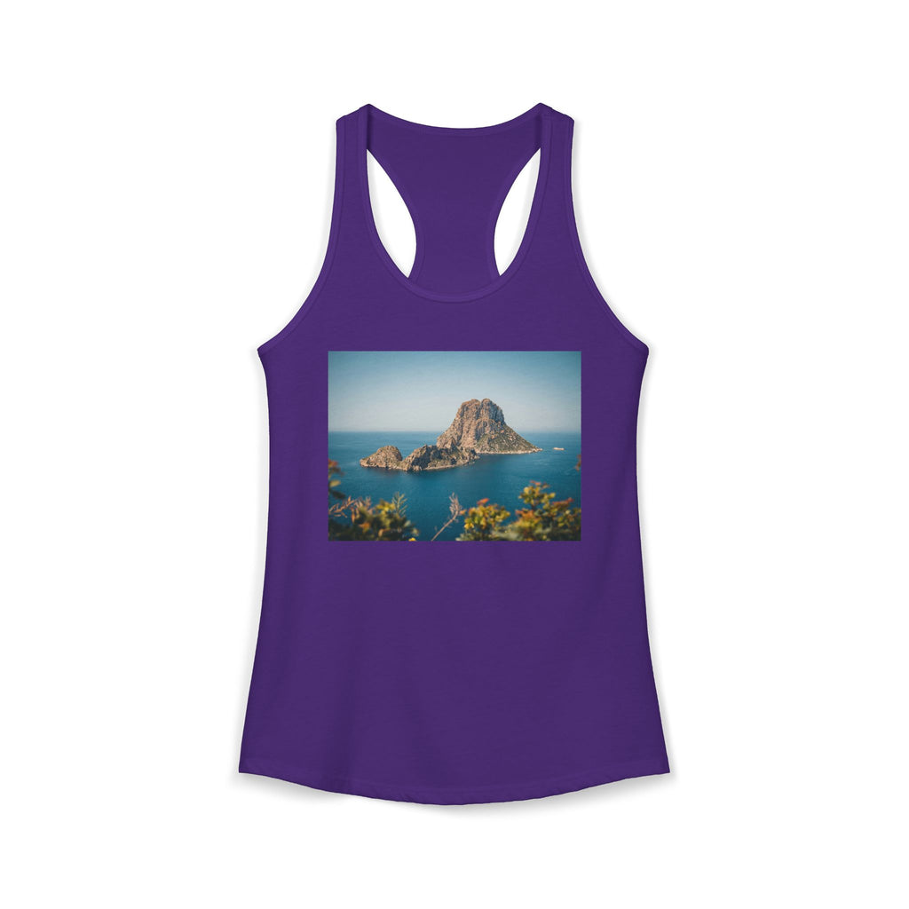 Women's Racerback Tank - Es Vedrà, Spain View