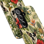 Tropical chihuahua Phone Case — Floral Pineapple Protective Tough Case