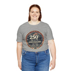 4th of July 250th Anniversary T-Shirt – Vintage American Flag Emblem (1776–2026)