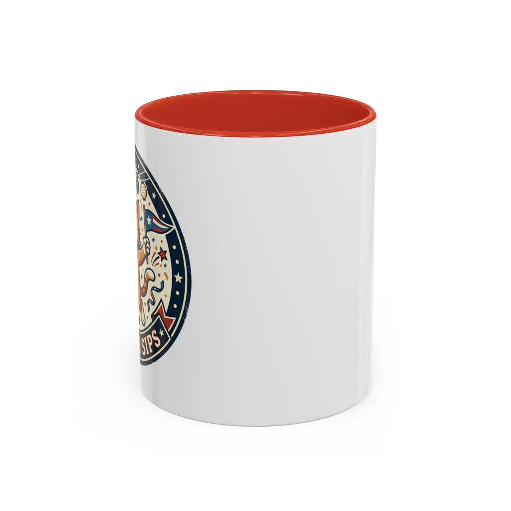 Space Camper Patch Coffee Mug — Retro Astronaut Camper 11/15oz Accent Mug