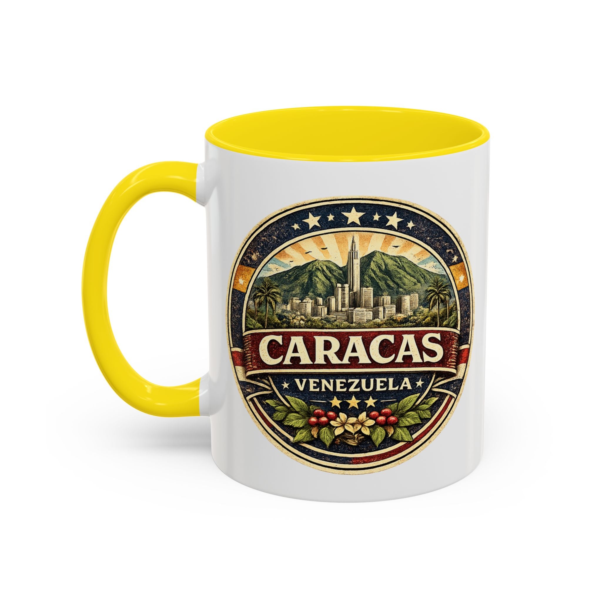 Caracas Venezuela Vintage Travel Accent Coffee Mug
