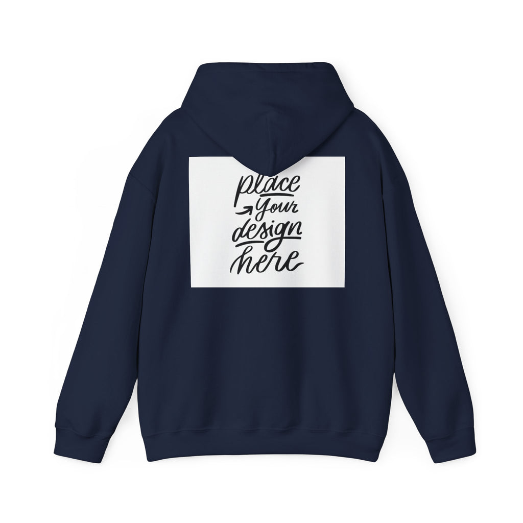 Classic Hoodie with Centered Design – 'Place Your Design Here'