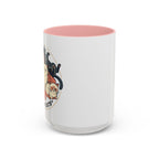 Cat Jester Accent Coffee Mug – Whimsical Vintage Cat Illustration (11/15oz)