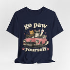 Go Paw Yourself Cat Tee – Cute Retro Cats in Convertible T‑Shirt