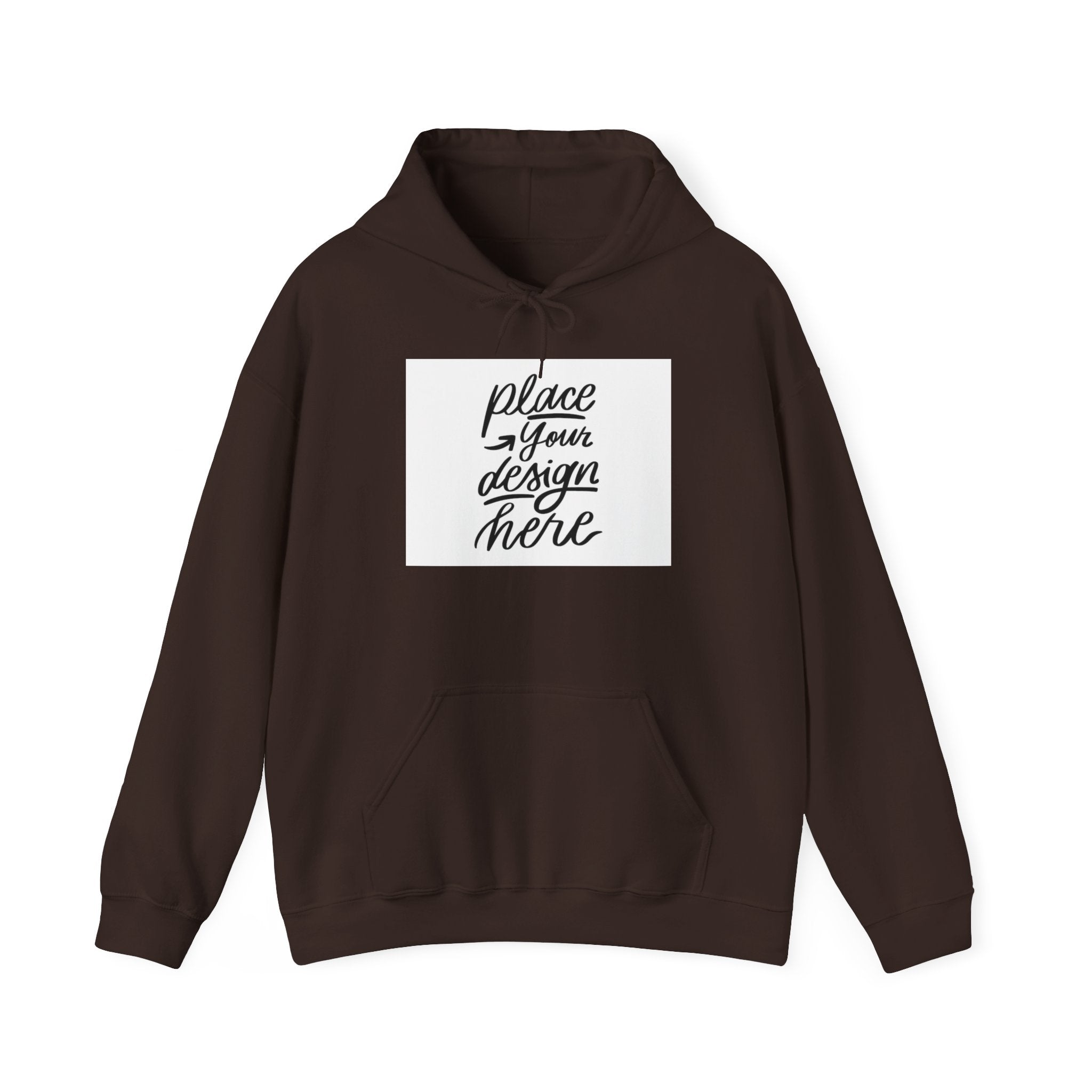 Classic Hoodie with Centered Design – 'Place Your Design Here'