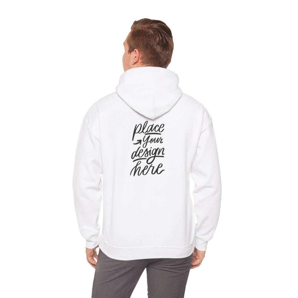Classic Hoodie with Centered Design – 'Place Your Design Here'