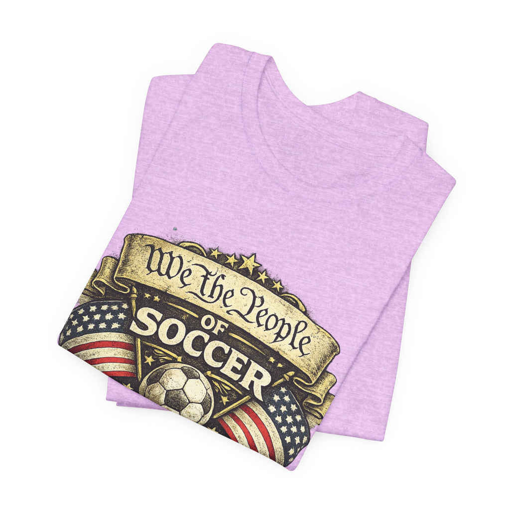 We The People of Soccer T-Shirt — American Flag Vintage Soccer Tee