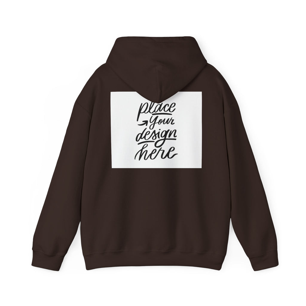 Classic Hoodie with Centered Design – 'Place Your Design Here'