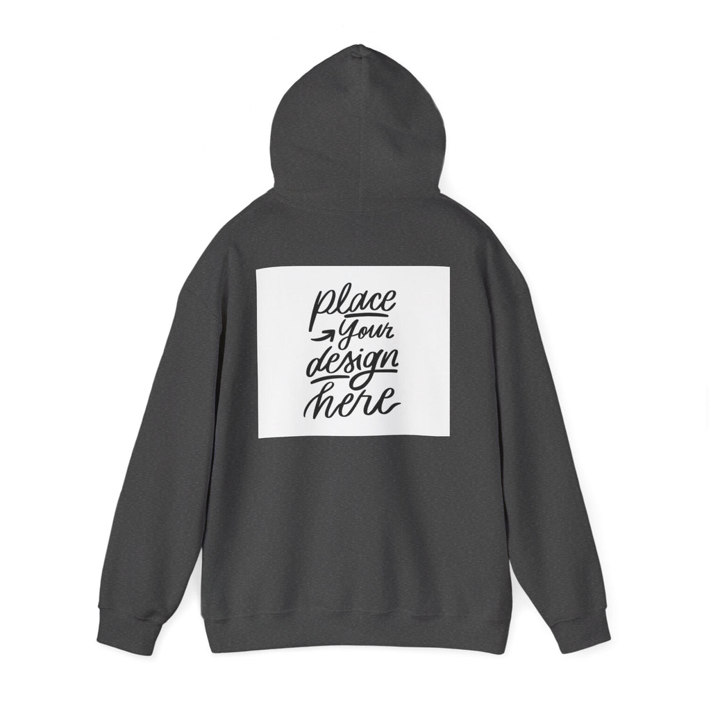 Classic Hoodie with Centered Design – 'Place Your Design Here'