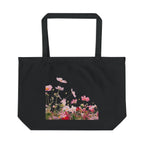 Floral Meadow Large Eco Tote – Pink Wildflower Garden Canvas Bag