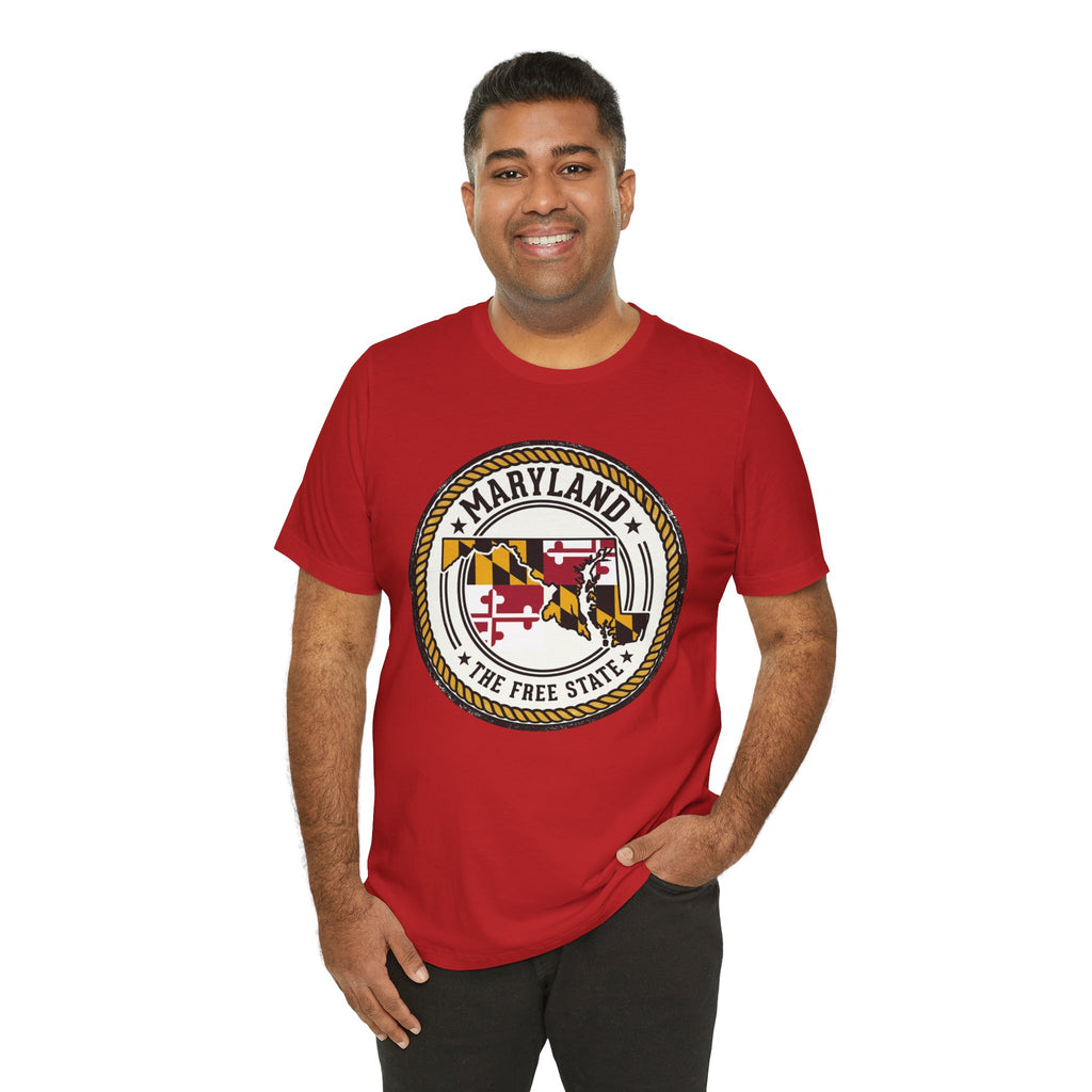 Maryland State Seal T-Shirt – The Free State Flag Emblem Tee
