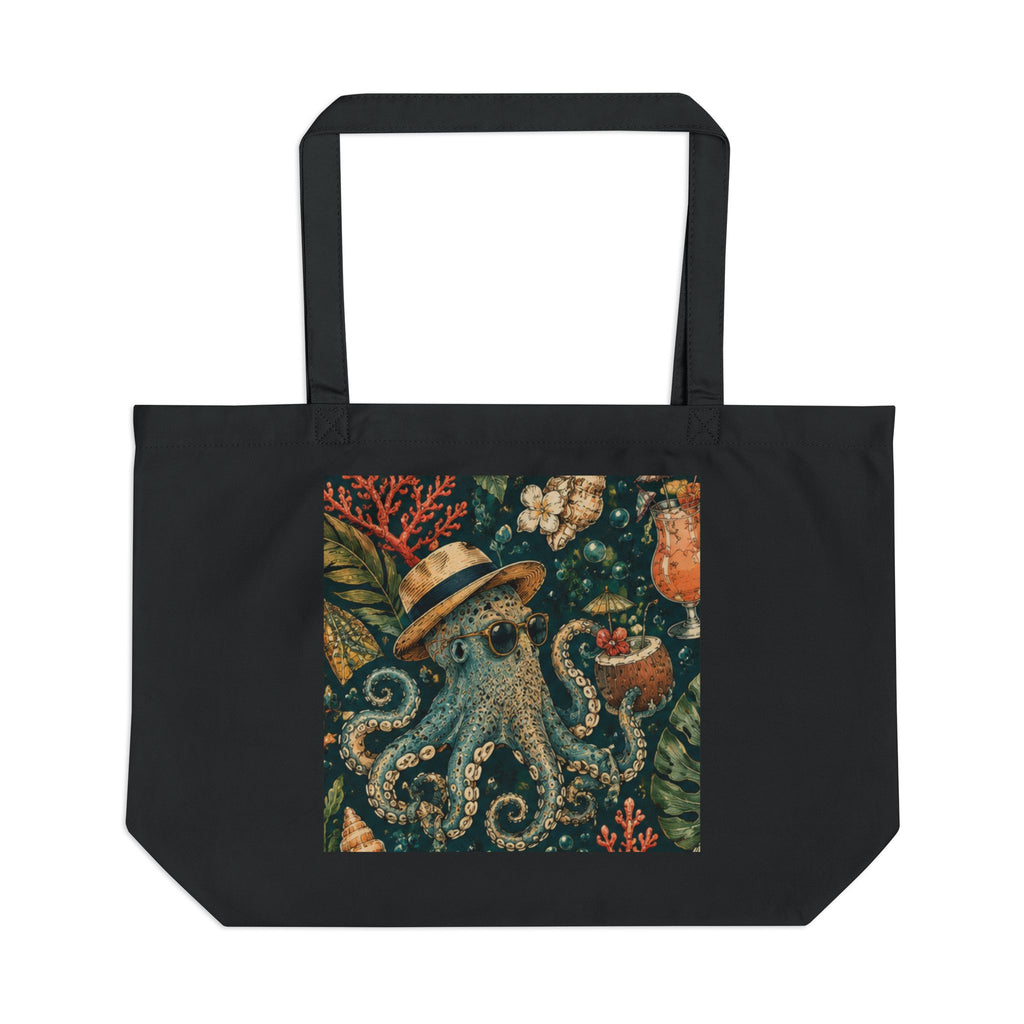 Octopus Garden Eco Tote Bag — Vintage Sea Creature Canvas Market Tote