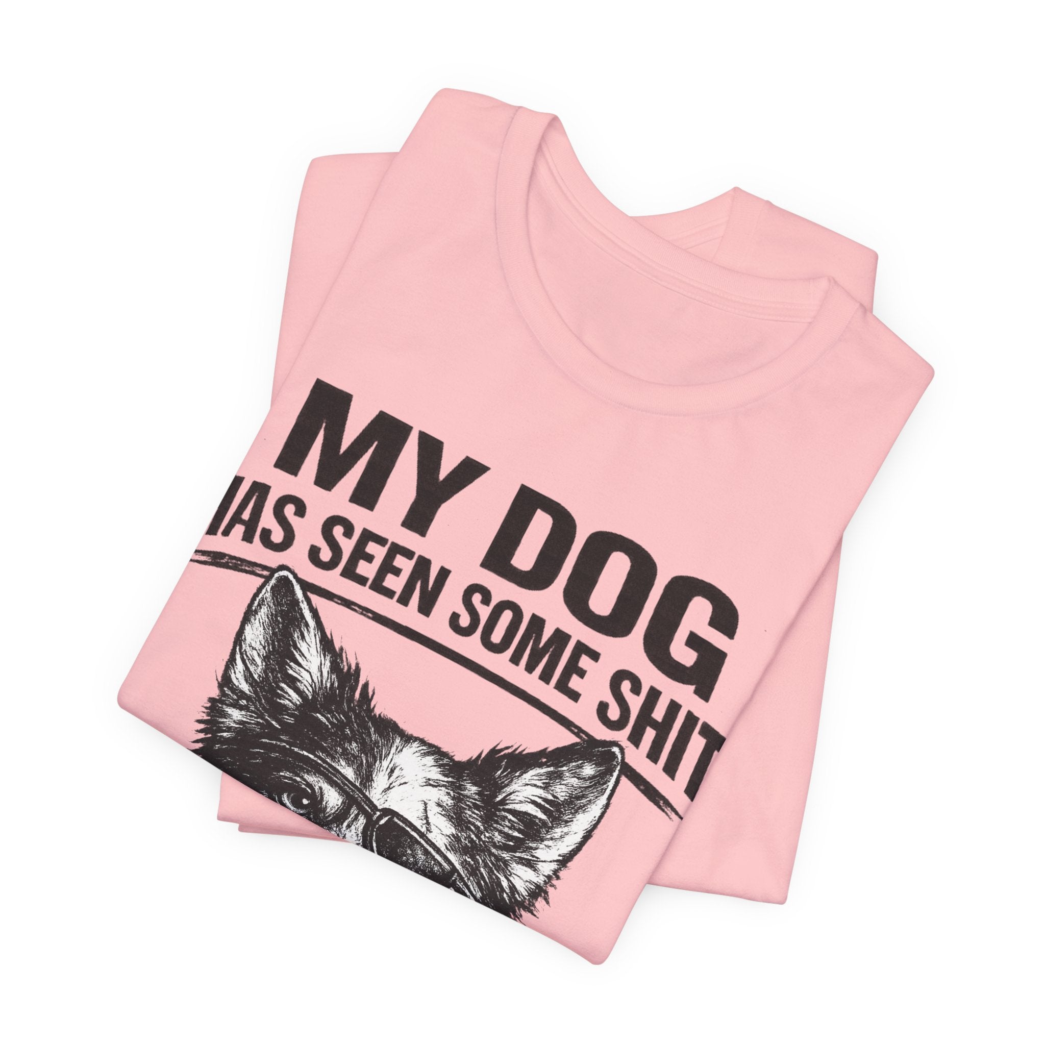 Australian Shepherd Funny Dog T-Shirt — "My Dog Has Seen Some Shit and Judges Me Daily" Graphic Tee