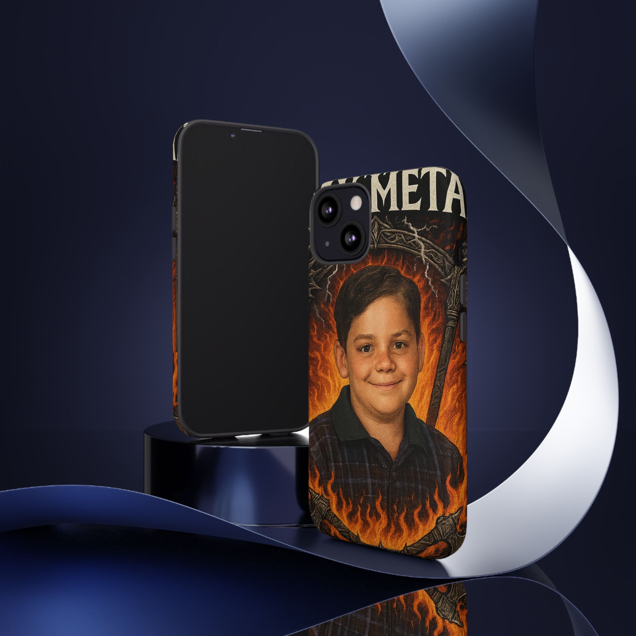 Metalhead Phone Case, Tough Cases for Music Lovers, Personalize with Unique Art, Gift for Metal Fans, Rock Lover's Accessory