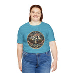 USA Eagle Vintage Patriotic T-Shirt — American Flag Graphic Tee