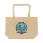 Miami Scenic Tote Bag — Vintage Beach City Graphic Eco Tote