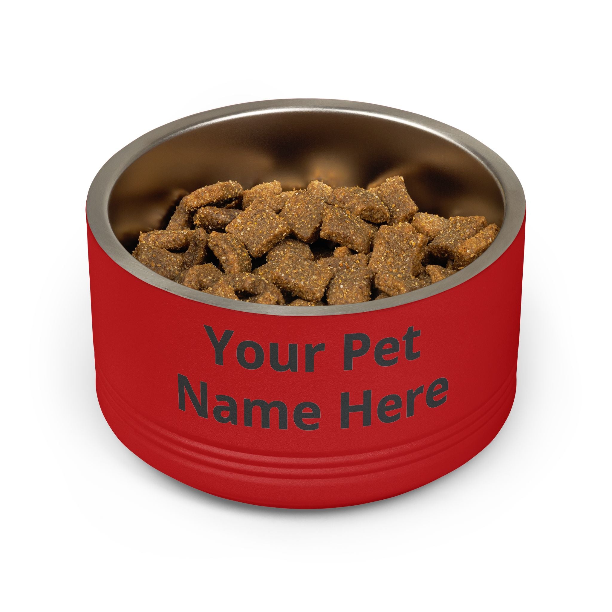 Personalized Pet Bowl – Custom Name 18oz Stainless Steel Dog & Cat Feeding Bowl