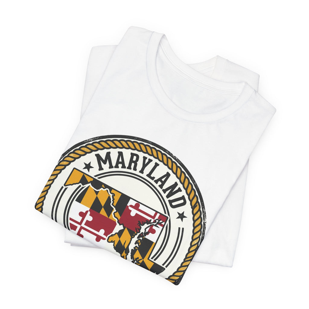 Maryland State Seal T-Shirt – The Free State Flag Emblem Tee