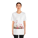 Floral Meadow Tee – Pink Wildflower Field Graphic T-Shirt