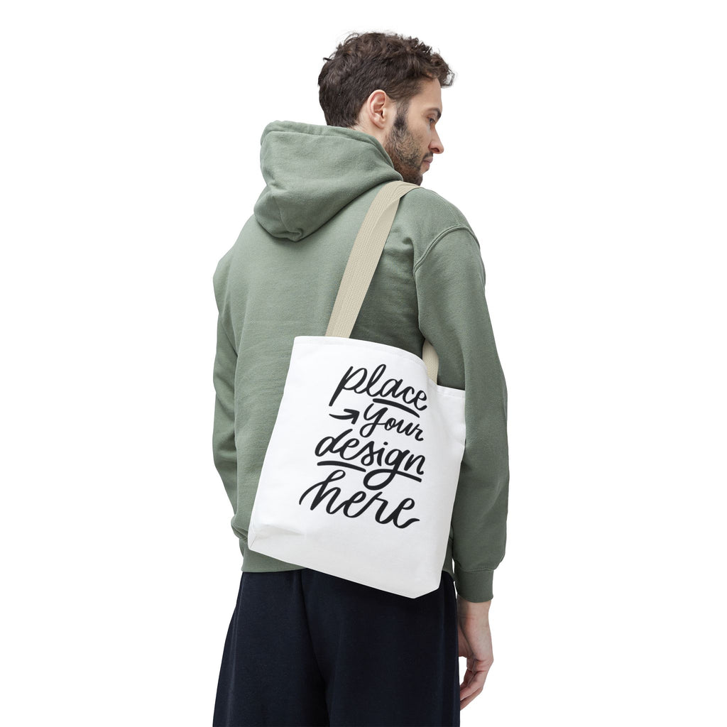 Custom Printed Tote Bag — Personalized All-Over-Print Canvas Shopper