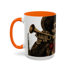 Day of the Dead Soccer Skull Accent Mug — 11/15oz