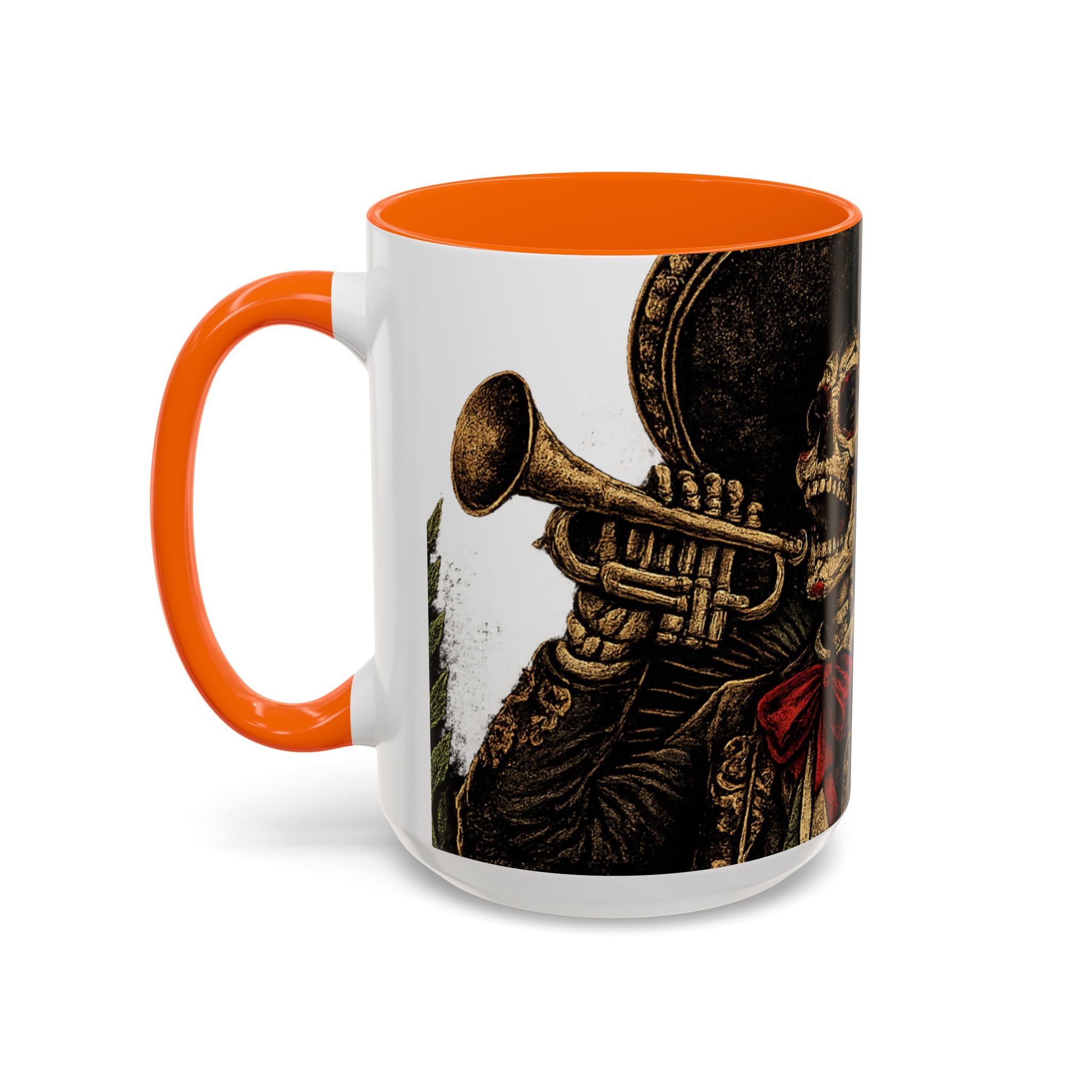 Day of the Dead Soccer Skull Accent Mug — 11/15oz