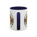 Cat Coffee Mug — Cute Orange Kitty Holding ‘Coffee’ Accent Ceramic Mug (11/15 oz)