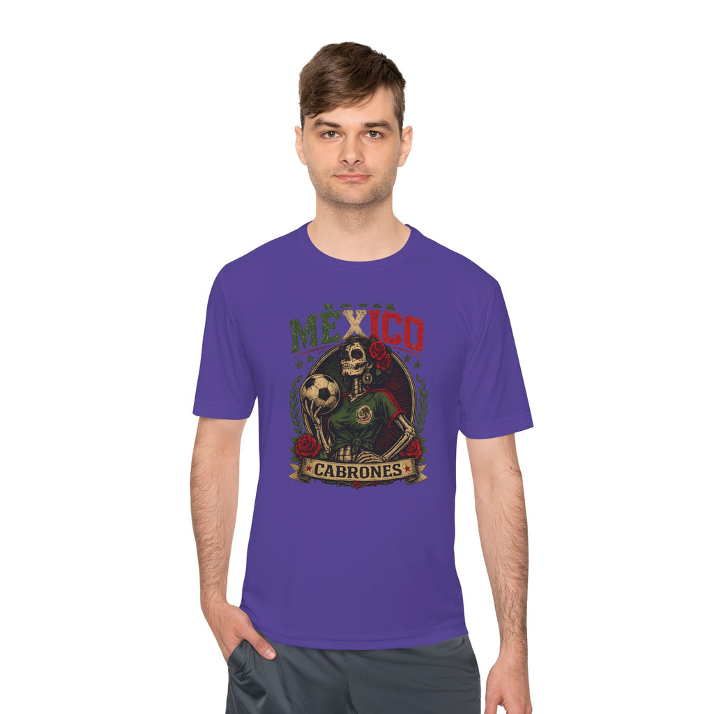 Mexico Cabrones Skull Soccer Tee — Mexican Pride Football T‑Shirt