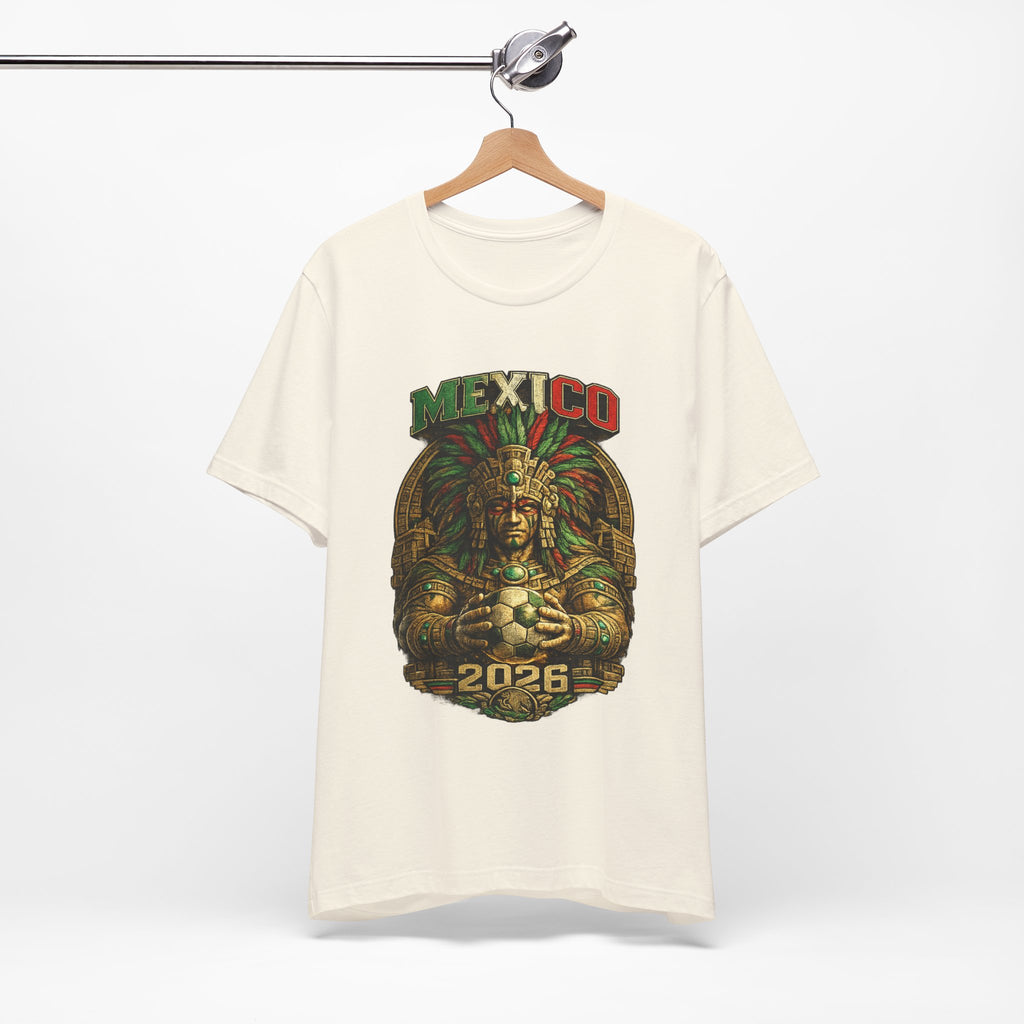 Mexico 2026 Aztec Warrior T-Shirt — Vintage Mexican Pride Soccer World Cup Tee