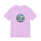 Miami Beach Vintage Logo Tee — Miami Skyline Sunset T‑Shirt