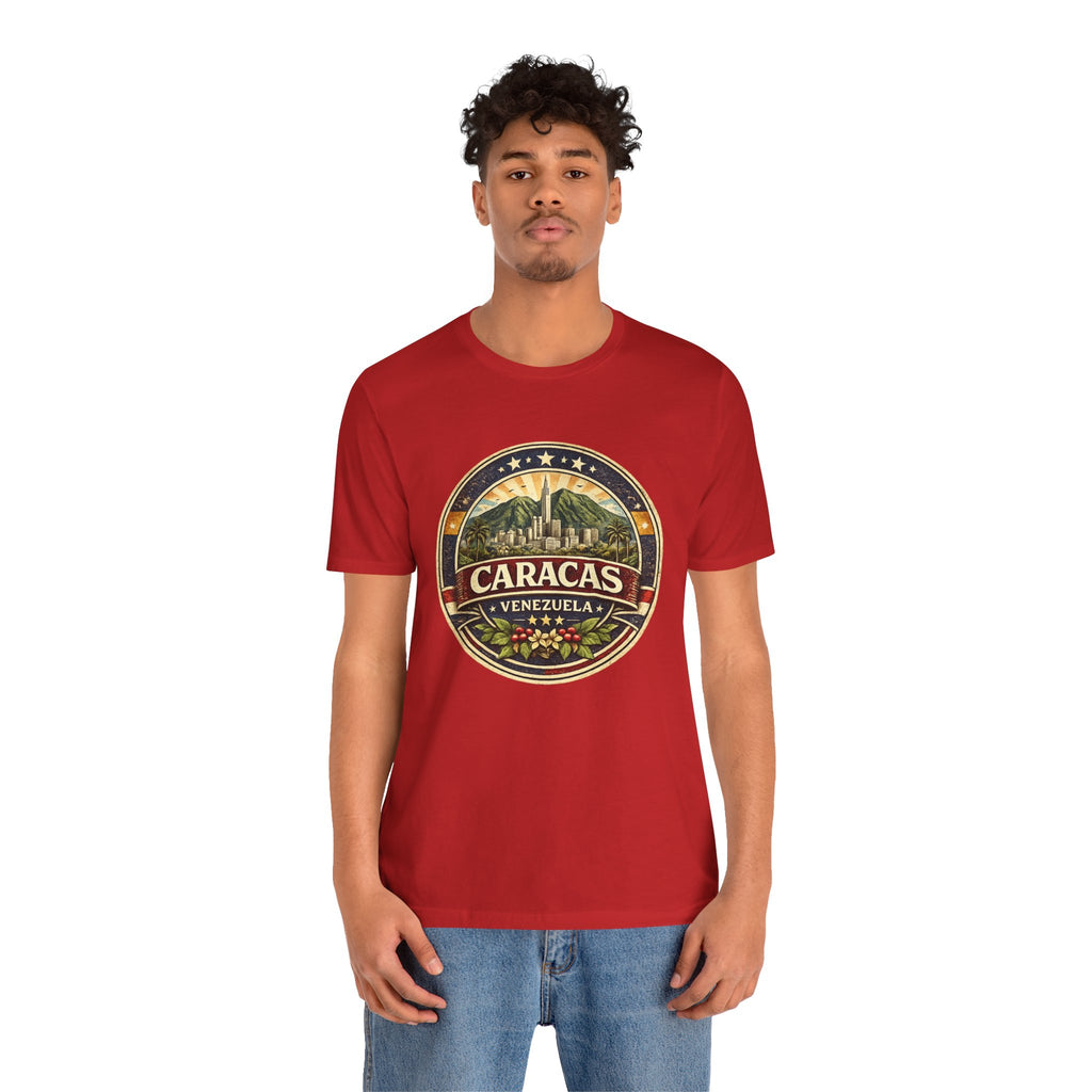 Caracas Venezuela Vintage Travel Tee — Retro City Badge T-Shirt