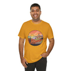 Sunset Tuscan Landscape T-Shirt — Vintage Italian Countryside Graphic Tee