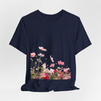 Floral Meadow Tee – Pink Wildflower Field Graphic T-Shirt