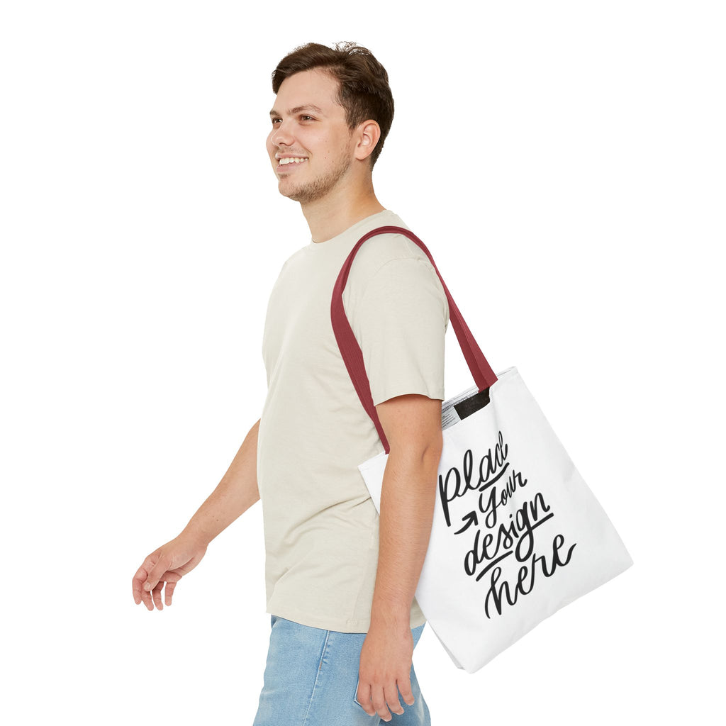 Custom Printed Tote Bag — Personalized All-Over-Print Canvas Shopper
