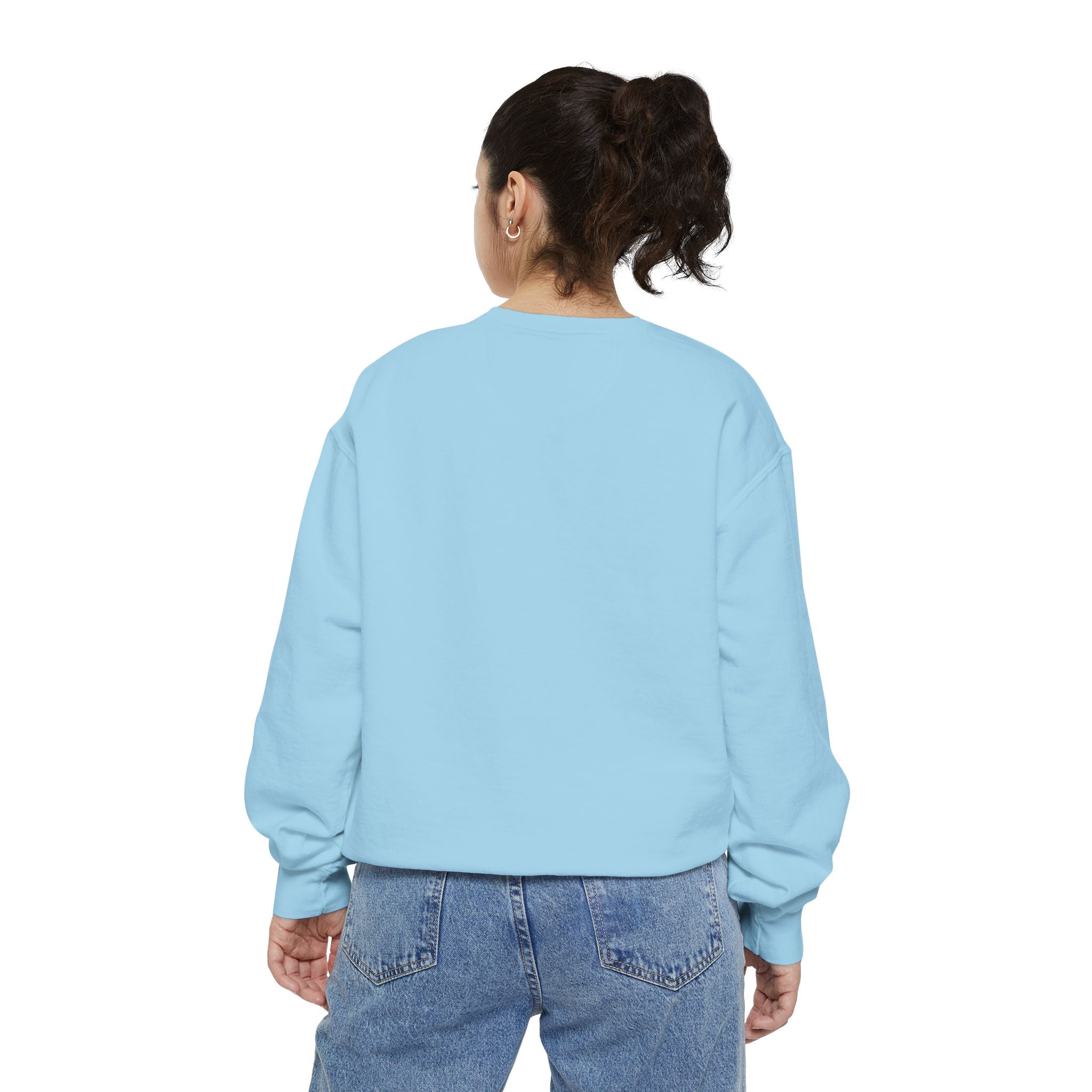 Floral Meadow Sweatshirt — Pink Cosmos Garden Crewneck