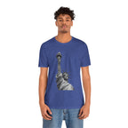 Statue of Liberty Graphic Tee — Black & White NYC Landmark T-Shirt