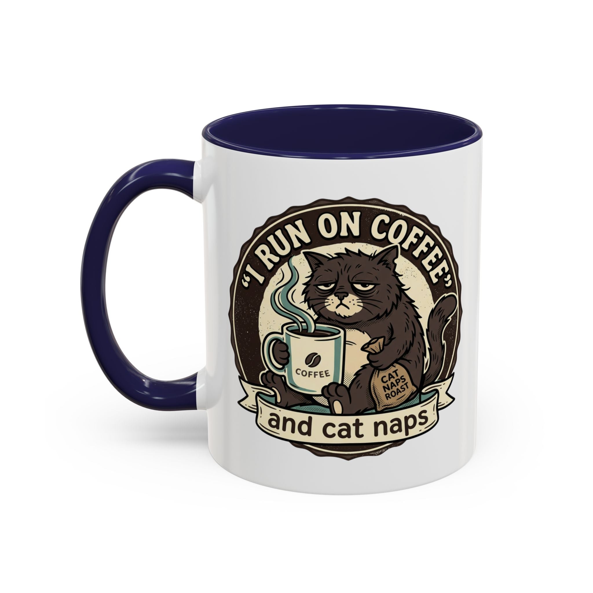 Coffee Lovers Mug — Rustic 'Coffee & Hops' Accent Ceramic Mug (11/15oz)