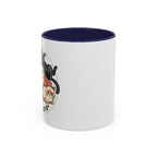Cat Jester Accent Coffee Mug – Whimsical Vintage Cat Illustration (11/15oz)