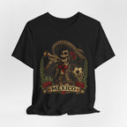 Mexico Mariachi Skull T‑Shirt — Day of the Dead Mexican Soccer Tee