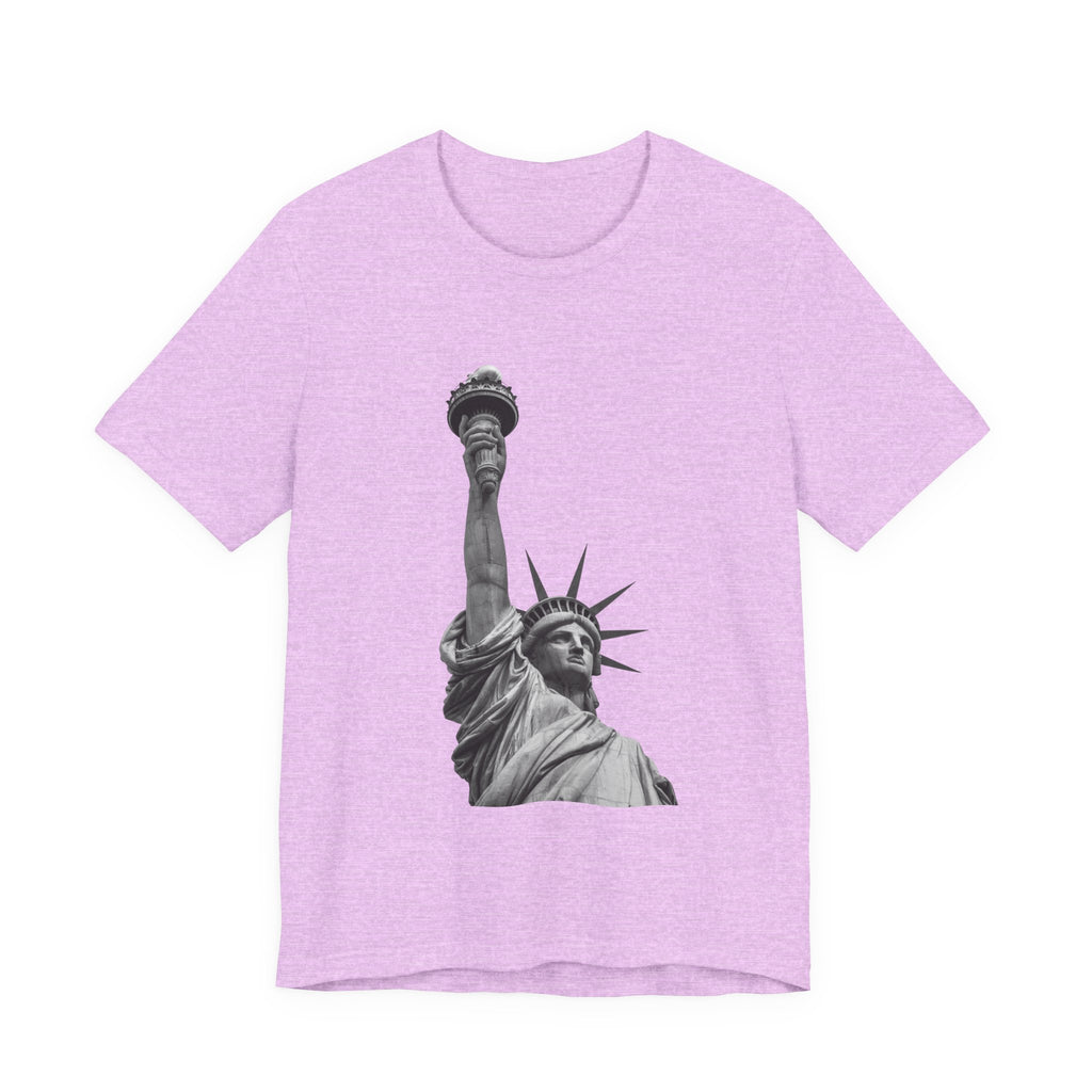 Statue of Liberty Graphic Tee — Black & White NYC Landmark T-Shirt