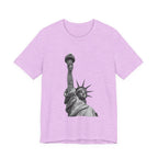 Statue of Liberty Graphic Tee — Black & White NYC Landmark T-Shirt