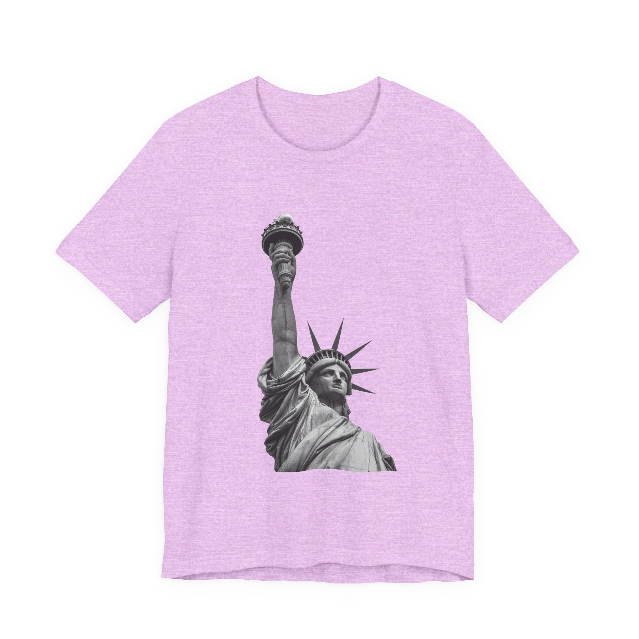 Statue of Liberty Graphic Tee — Black & White NYC Landmark T-Shirt