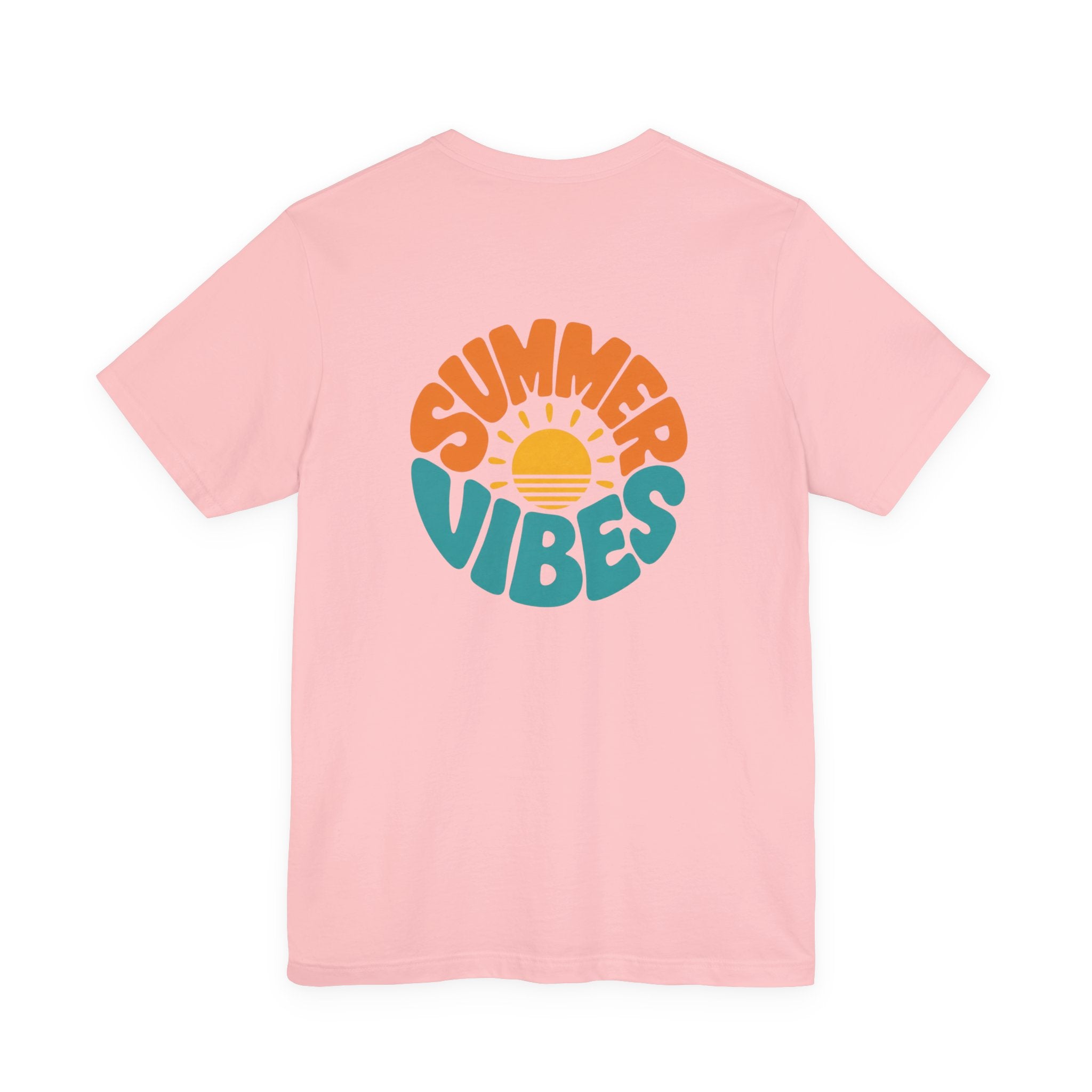 Summer Vibes Tee — Retro Sun Graphic Back Print