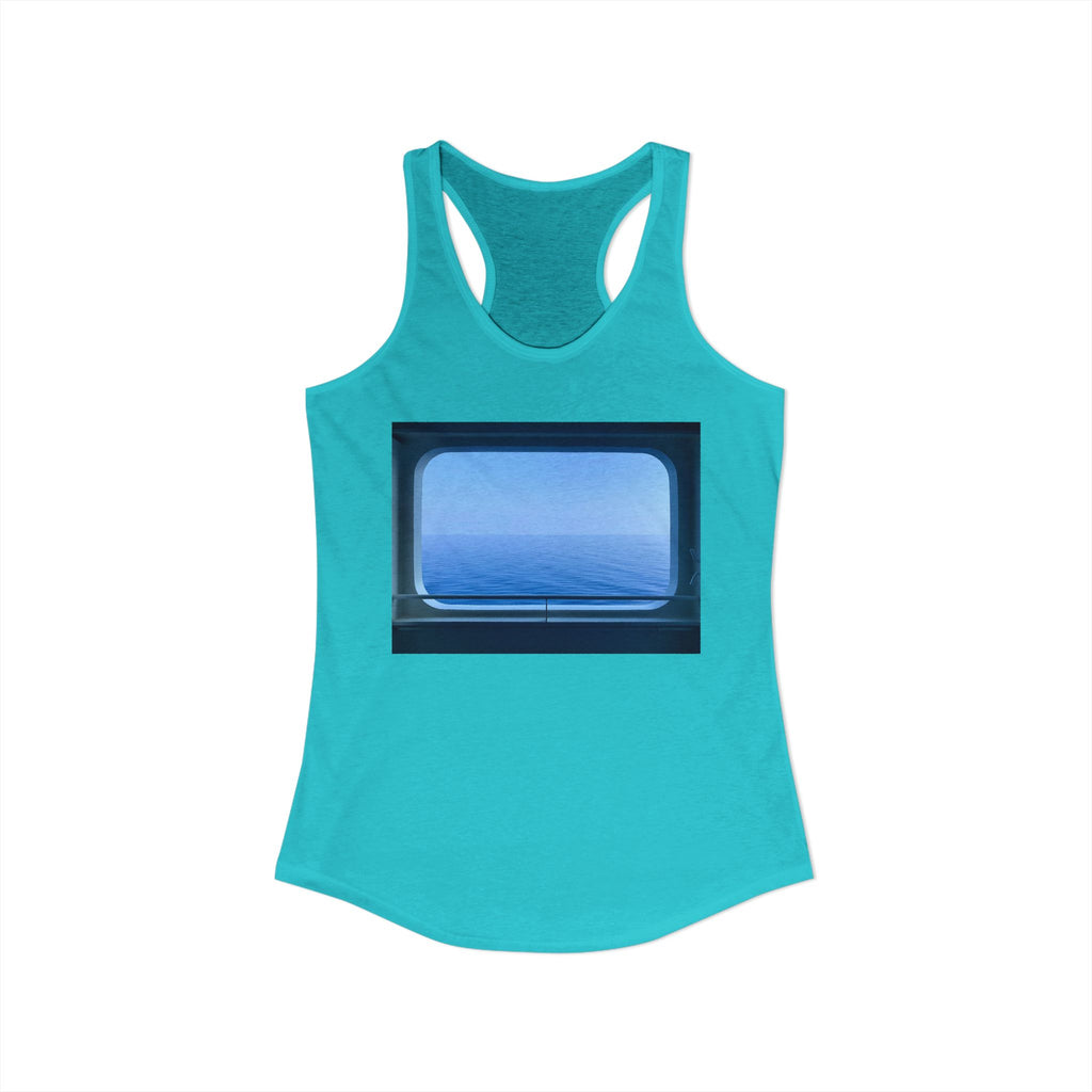 Women's Ideal Racerback Tank - Summer Ocean View