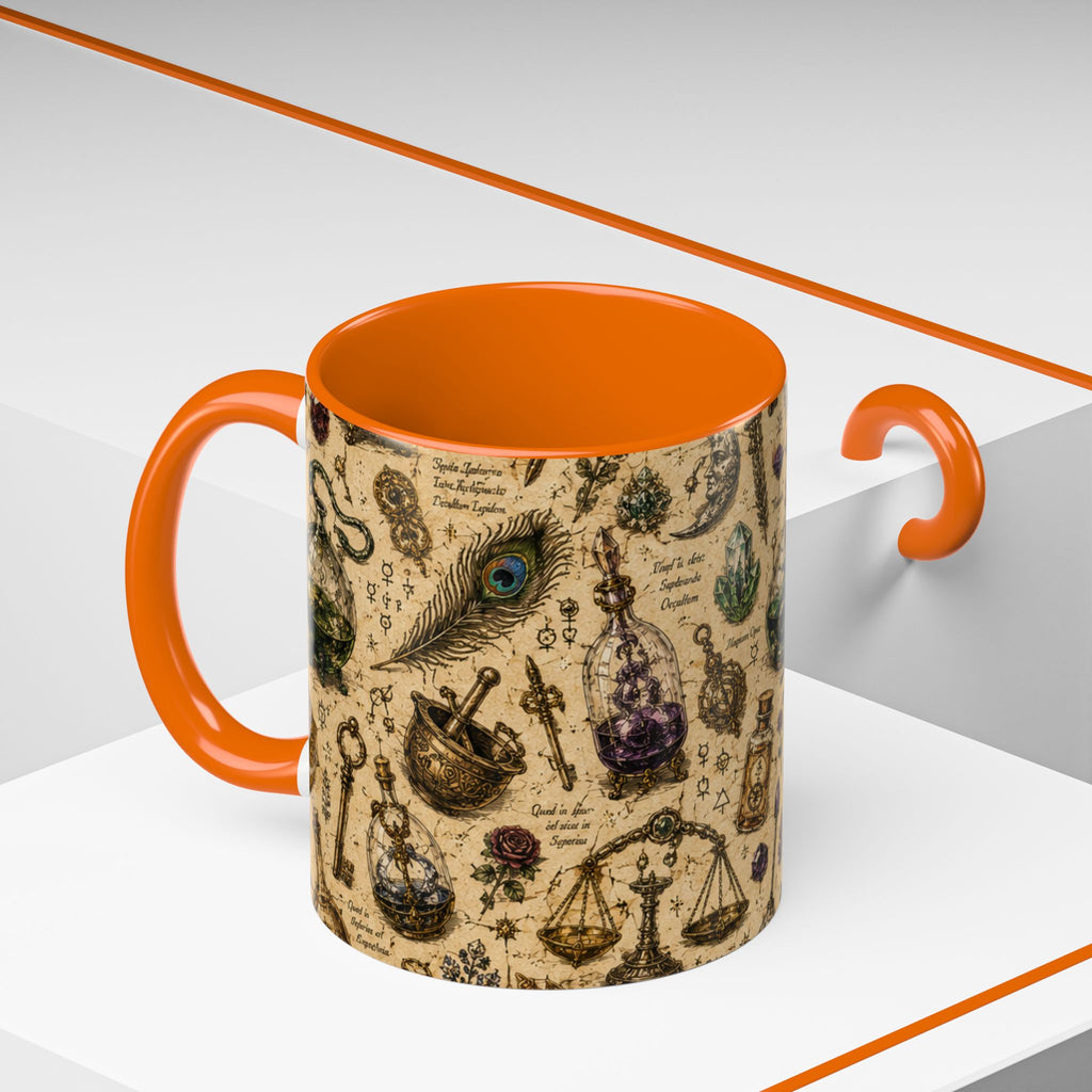 The Alchemist's Cabinet Coffee Mug — Vintage Apothecary Accent Mug (11/15 oz)